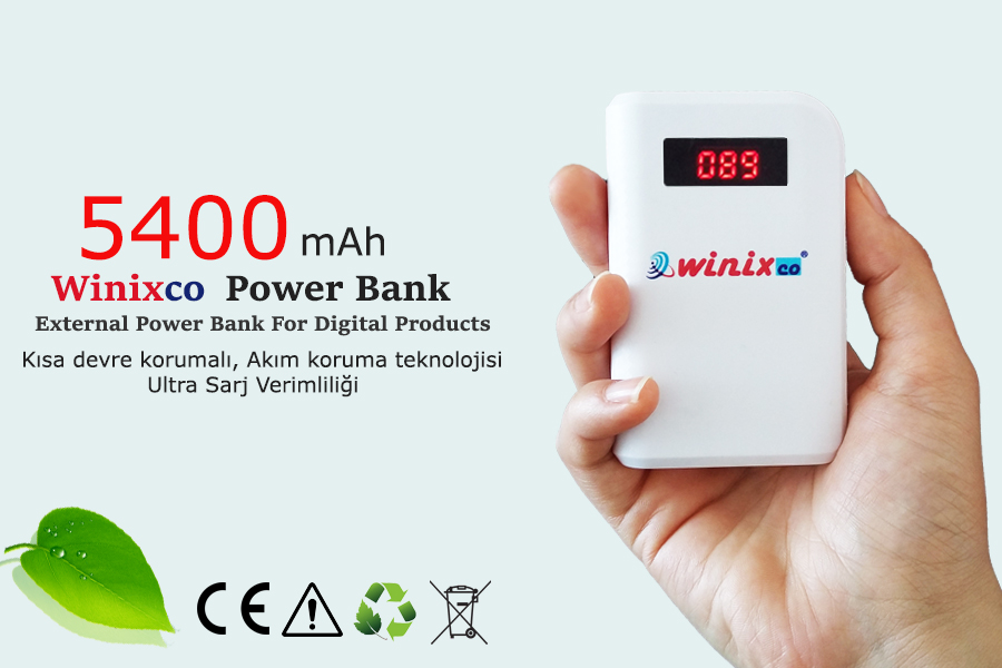 Winixco | %100 Orjinal kapasite Winixco powerbank