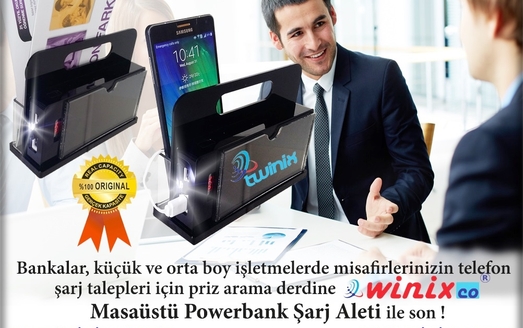 Misafirleriniz ve Sizler İçin Masaüstü Powerbank