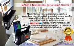 Otel ve Restaurantlara Özel Masaüstü Powerbank